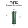 thumbnail image 4 of RTIC 28 oz Ceramic Lined Everyday Tumbler, Spill-Resistant Straw Lid, Pine Tree Glitter, 4 of 8