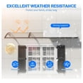 thumbnail image 2 of Awning for Door Entrance,40x80IN Window Awnings for Doors Canopy Polycarbonate Cover Patio Door Awning UV Rain Snow Sunlight Protection Hollow Shee, 2 of 8