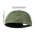 thumbnail image 4 of Hsqqdc Men Unisex Docker Hat Fashion Melon Skin Cap Adjustable Brimless Sailor Beanie, 4 of 7