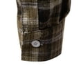 thumbnail image 3 of DDAPJ pyju Fall Fashion Shirts for Men 2023 Clearance, Men's Slim Fit Stretch Plaid Hoodie Long Sleeve Drawstring Flannel Shirt Jackets Casual Button Down Shacket Jacket, 3 of 9