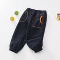 thumbnail image 6 of Povozer Toddler Baby Boys Girls Sweatpants Elastic Waist Bottom Pants(Orange,4-5T), 6 of 6