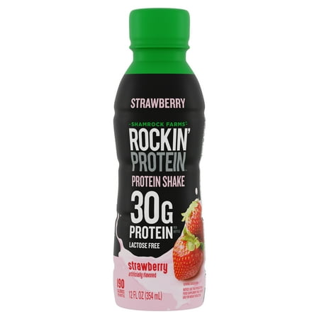 Shamrock Farms Lactose Free, Rockin' Protein Builder, Strawberry, 12 fl. oz. Bottle