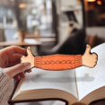 thumbnail image 4 of Thumb Up Shaped Leather Magnetic Bookmarks Page Marker Clip Thoughtful Present For Book Lover Student Teacher Reader, 4 of 5