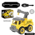 thumbnail image 3 of Tractor de excavadora de construcción de juguete de vehículo de ingeniería para niños (23 piezas B) Ehuebsd libre de BPA, 3 of 6