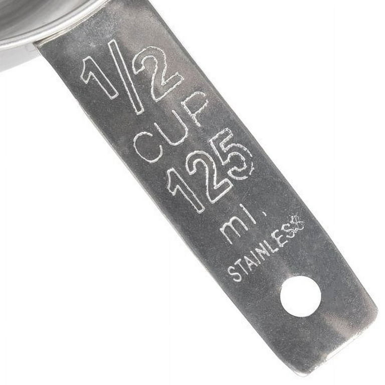 2 Lb Depot 1/2 Cup Measuring Cup, Stainless Steel, Accurate Markings US &  Metric, 1/2 cup - Pick 'n Save