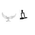 thumbnail image 1 of Estatua de ángel pensador de resina, figura abstracta de , artesanía, decoración, adorno, escultura para oficina, inauguración de la casa, estanter, 1 of 8