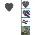 thumbnail image 3 of Juego de 10 platos de pizarra para verduras, rotulación individual de plantas y hierbas, 10 x 10 x 0,5 cm [forma de corazón] ER, 3 of 5
