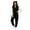 N63-Black, variant on NAFUU Onesie Pajamas for Women One-Piece Sleepwear Jumpsuit Color Block Zipper Hooded Jumpsuit Romper Casual Fuzzy Onesie Pajamas Warm Loungewear Xmas Pjs Sleepwear
