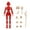 Red, variant on T13 5.51in 3D Printed Dummy Multi-Jointed Movable Robot with Various Colors and Rich DIY Accessories for Stop Motion Animation and Desktop Decor