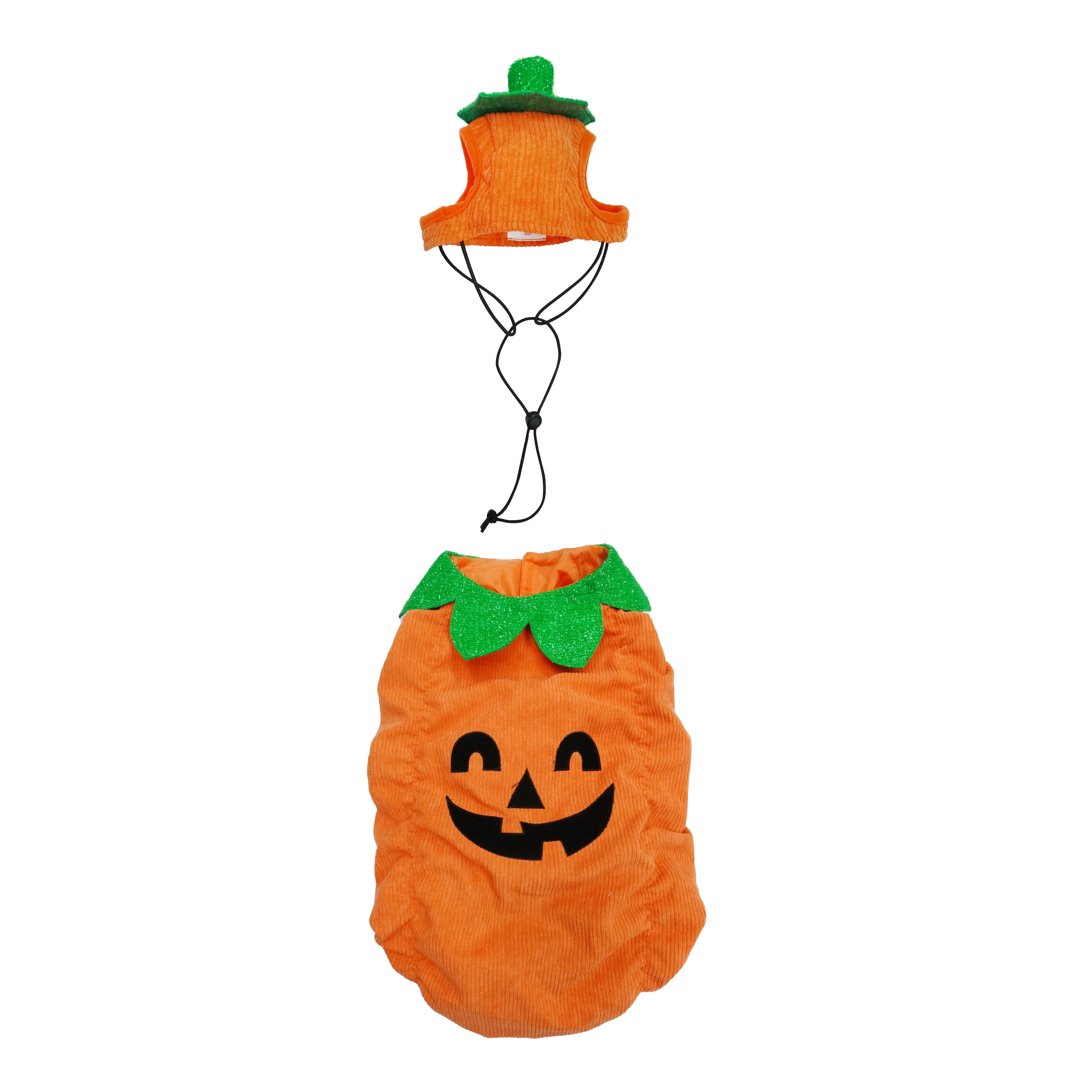 Best Furry Friends Costume for Dogs or Cats, Jack-O-Lantern Pumpkin, Large