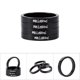 thumbnail image 1 of Espaciador de auriculares de bicicleta espaciador de auriculares de aluminio 4 x espaciador de auriculares de aluminio duradero para bicicleta de montaña 5mm negro 5mm Fugacal Otros, 1 of 5