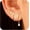 CZ Stud Diamond Pendant-GD, variant on Gold Hoop Earrings Set for Women - 14K Gold/White Gold Plated Huggie Hoops, Cubic Zirconia Studs, Chunky Open Hoops - CZ Jewelry Gifts