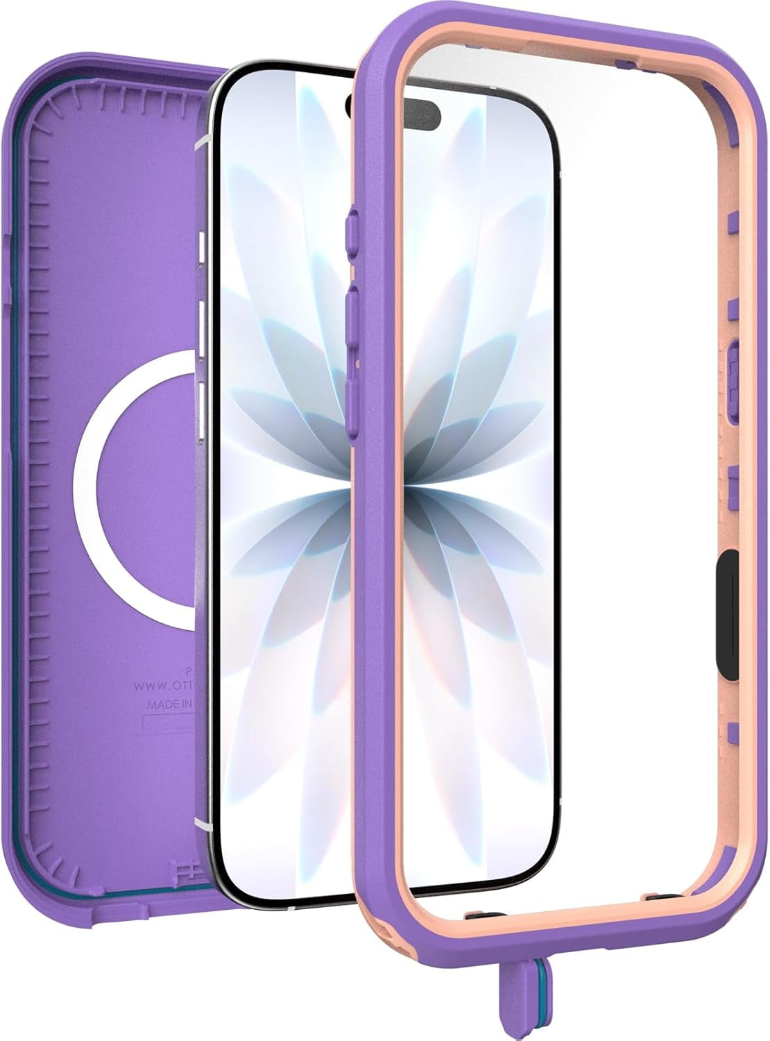 OtterBox iPhone 17 (Only) - FRĒ Series Waterproof Case with MagSafe - Rule of Plum (Purple) - Sleek & Stylish - Waterproof iPhone Case up to 2 Meters - IP68 - Phone Case for Swimming/Snorkeling