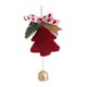 thumbnail image 5 of Colgante de de Navidad de felpa, adorno para colgar en la pared, bonito y versátil con lazo y campana, decoración de de Navidad para el Burdeos, 5 of 10