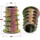 thumbnail image 2 of 50-Pack M8 Threaded Inserts with Nuts and Sleeves for DIY Furniture Projects, 2 of 5