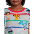 thumbnail image 4 of Disney 100 Boys' Cute Stripe Long Sleeve Top and Pants, 2-Piece Sleep Set, Sizes 4-12, 4 of 5