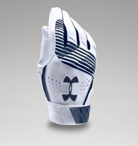 Softball B38 Baseball Blue Under Armour Clean Up Batting Gloves YOUTH S 