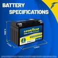 thumbnail image 2 of Goodyear GYTZ14S - 12 Volt 13 AH, 230 CCA, Rechargeable High-Performance, Maintenance Free, SLA - AGM Battery for Motorcycle, ATV, UTV, Scooter, Snowmobile, Motorbike and more!, 2 of 13