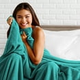 thumbnail image 6 of Bare Home Ultra Soft Microplush Velvet Blanket - Luxurious Fuzzy Fleece Fur - All Season Premium Bed Blanket (Full/Queen, Emerald), 6 of 6