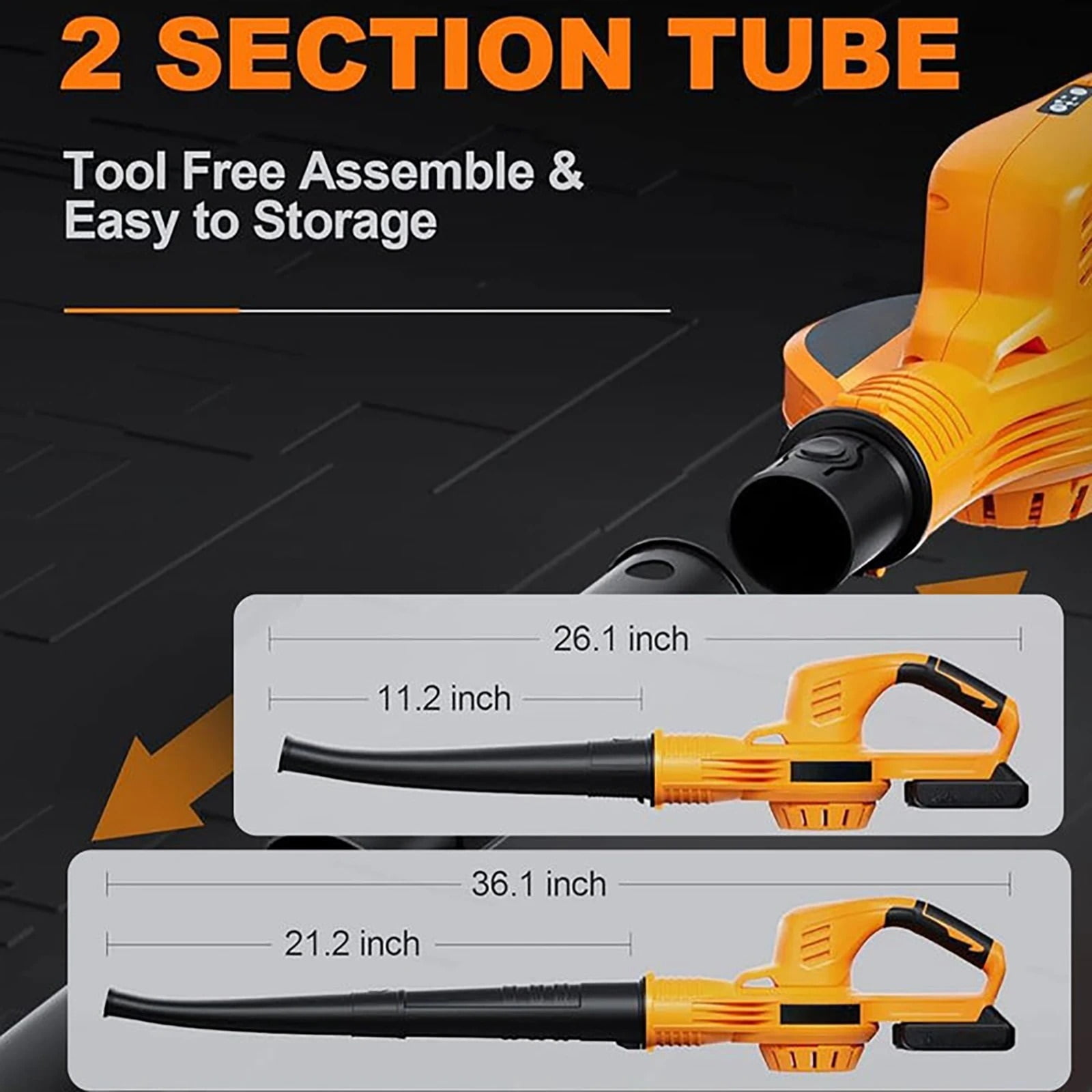 3000W Electric Air Blower Turbo Cordless Vacuum Cleaner For Garden Suction Leaf Dust Collector Power Tool