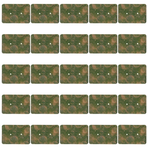 NIAIZEK 100Pcs Kraft Paper Earring Cards with Bags for Jewelry Display and Safe Portable Storage