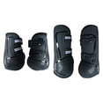 thumbnail image 4 of figatia 4x Horse Boots Leg Protective Support Tendon Protector Comfortable Leg Wraps Guard for Training Riding Equestrian Accessories black L, 4 of 8