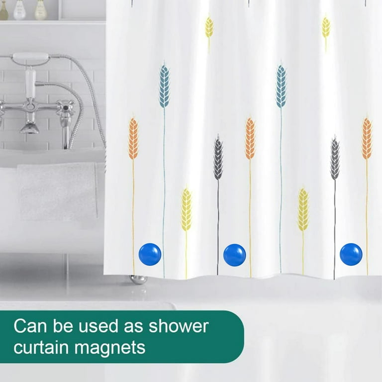  12 Packs Magnetic Shower Curtain Weights,Shower Curtain Weights  Magnets,Rubber Covered Heavy Duty Weights, Prevent Curtain Liner from  Blowing Around, Work for Drapery, Flag, Tablecloth (6 Pairs) : Home &  Kitchen