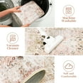 thumbnail image 6 of Garvee 6'x9' Area Rug Machine Washable Rug Vintage Floral Print Accent Carpet, Taupe, 6 of 7