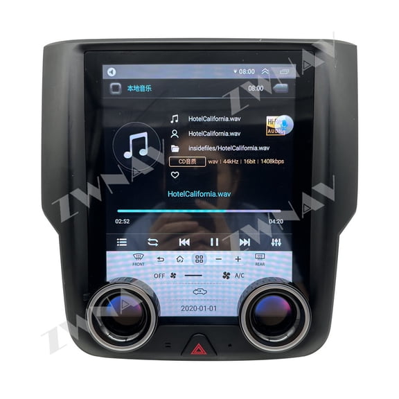 ZWNAV 9.7 inch tesla style car radio for Dodge Ram 2013-2018 Android 13 CarPlay GPS Navigation Multimedia Player Head Unit