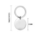 thumbnail image 2 of Drive Safe I Love You Keychain Truck Driver Gift Keychain Sweet Gift Round Key Chain Stainless Steel Keyring Key Chain, 2 of 5