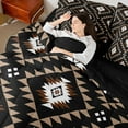 thumbnail image 4 of Manfei Triangle Boho Aztec Bedding Comforter Set 7 Pieces, Tribal Hippie Full Bedding Set, Teen Kid Child Adult Reversible Fitted Sheet Flat Sheet, Super Cozy Room Decor, 4 of 7
