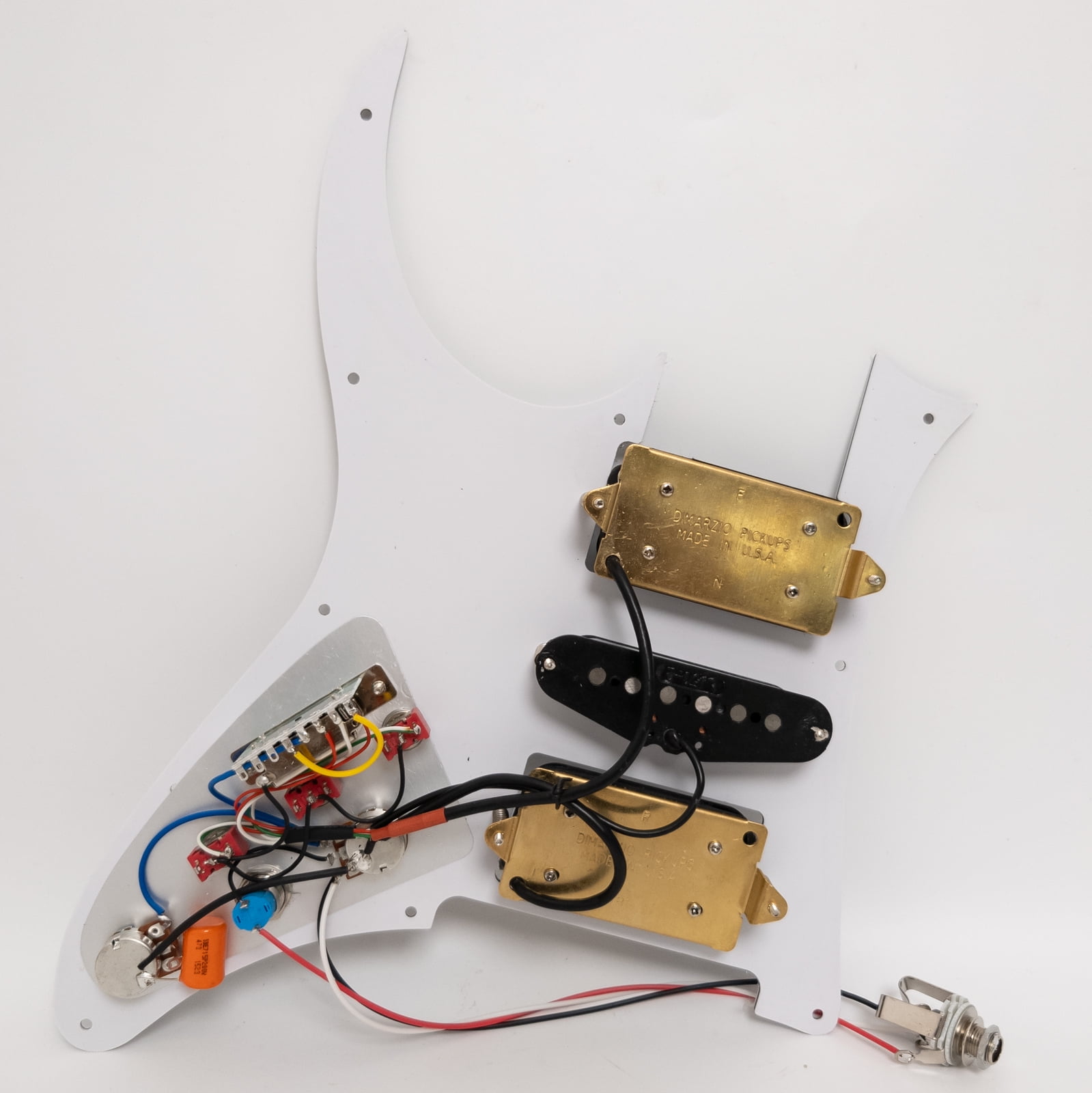 HSH Guitar Prewired Loaded Pickguard, with Humbucker single coil Pickups, mute switch, For Ibanez Guitar
