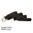 thumbnail image 2 of Fashion Classic Metal Buckles Outdoor Sports Canvas Belts Fabric Braided  Belt Waistband BLACK, 2 of 8