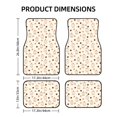 thumbnail image 2 of Sikiie Milk Tea Car Foot Mat Set of 4 Pieces Basics Universal Fit Rubber Carpet Floor Mats For Car SUV Van & Truck, 26.8"L x 17.3"W (Front), 13"L x 17.3"W(Rear), 2 of 6