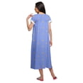 thumbnail image 4 of Moomaya Chemise de Nuit à Manches Courtes Imprimée pour Femmes en Coton, 4 of 5