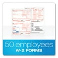thumbnail image 2 of W-2 Tax Forms, Four-Part Carbonless, 5.5 X 8.5, 2/page, (50) W-2s And (1) W-3 | Bundle of 2 Packs, 2 of 5