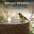 thumbnail image 4 of Sunnydaze Oval Bowl Brown Outdoor Bubble Fountain, LED Light, 4 of 13