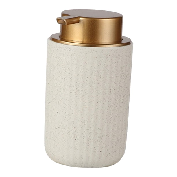Dispensador de jabón de manos Contenedor de líquido Recargable Vacío Portátil para el hogar Hotel Baño Cocina Fiesta Beige Sunnimix Dispensador de jabón