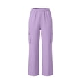 thumbnail image 6 of Mnyotv Girls Sweatpants with Pockets Kids Cargo Wide Leg Pants Baggy Sweatpants Teen Joggers Trousers Size 5-6Y, 6 of 8