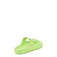 thumbnail image 4 of Girls Lime Green & Floral EVA Beach Footbed Sandals, 2 Pack, 4 of 8