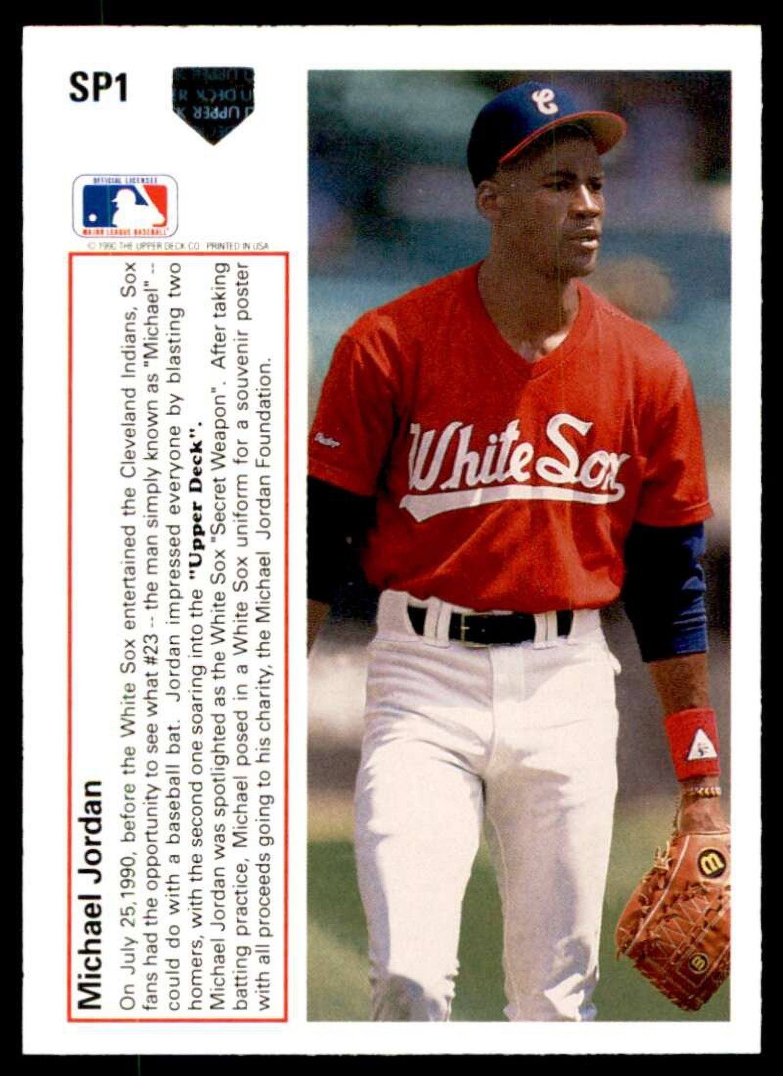 マイケルジョーダン　1991年MLB ルーキー 1991 Upper Deck MICHAEL JORDAN #SP1 Rookie RC Chicago White