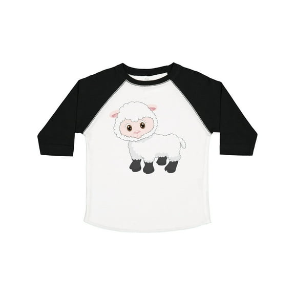 Inktastic Cute White Lamb Boys or Girls Toddler T-Shirt