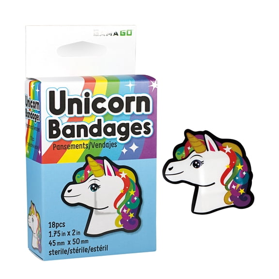 Unicorn Adhesive Bandages (Pack of 18)