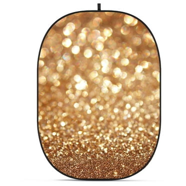 Glow CBA-TB0003 5x6.5' Fabric Collapsible Backdrop, Bokeh Textured