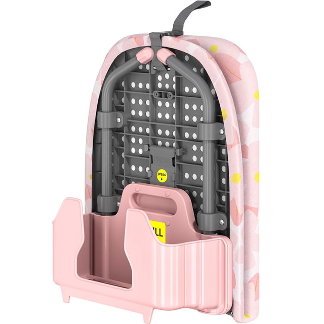 Tabla de planchar APEXCHASER pequeña con soporte para plancha rosa