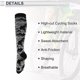 thumbnail image 4 of Calcetines de ciclismo únicos y económicos, transpirables, moldeadores, absorbentes de sudor, antifricción, calcetines de bicicleta al aire libre, negros, tamaño L-XL, neutros y universales, 1 par, 4 of 7