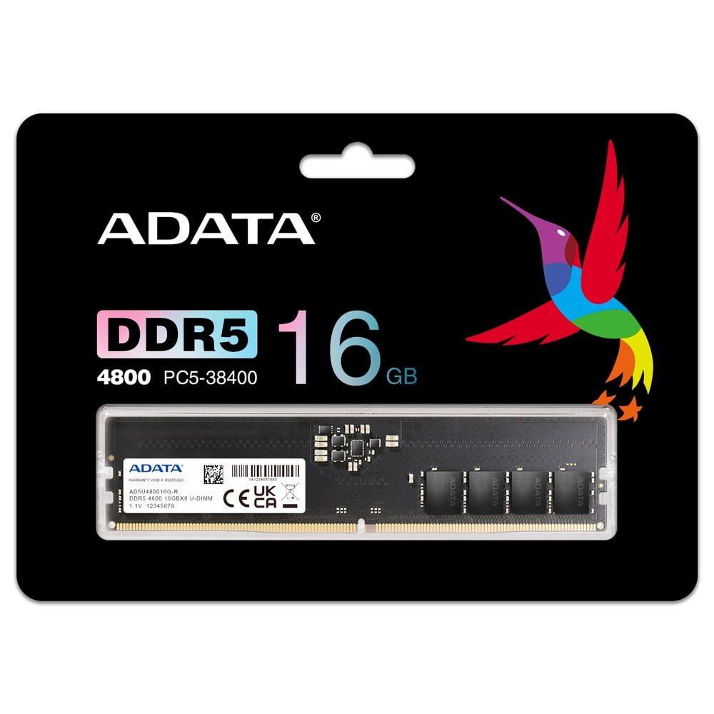 ADATA Premier DDR5 Memory Module: 16GB (1x16GB) 4800MHz UDIMM