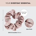 thumbnail image 2 of Hair Srunchies Kitsch Satin para mujer, 5 unidades (Cameo), 2 of 3