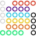 thumbnail image 2 of Fymlhomi 64 Pcs Silicone Key Caps Covers Tags Set, Multicolor Key Ring Combination with 10 Pieces Metal Key Rings, Rubber Key Identifier Label ID, Coding System to Identify Your Key, 2 of 7