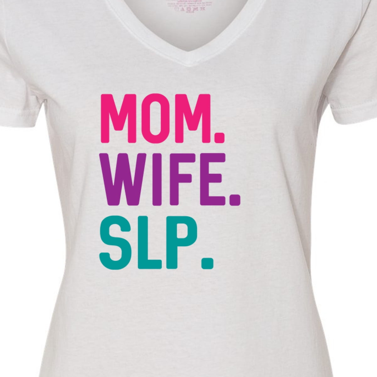 Travel And Slp Sex Video - Inktastic SLP Mom Wife SLP Women's V-Neck T-Shirt - Walmart.com
